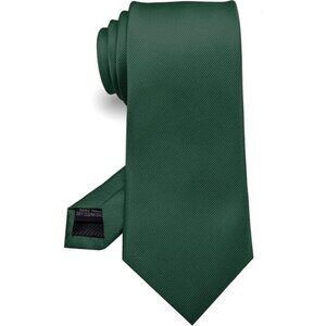 🆕Men Dark Green Imported Silk Blend Solid Formal Stylish Affordable Neck Tie